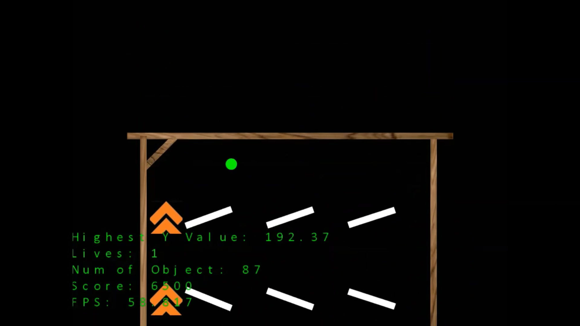 Pinball physics simulation